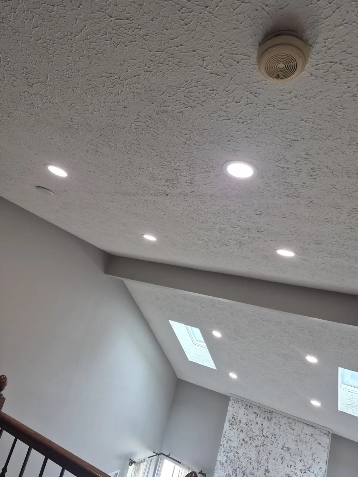 Modern ceiling recessed lighting.