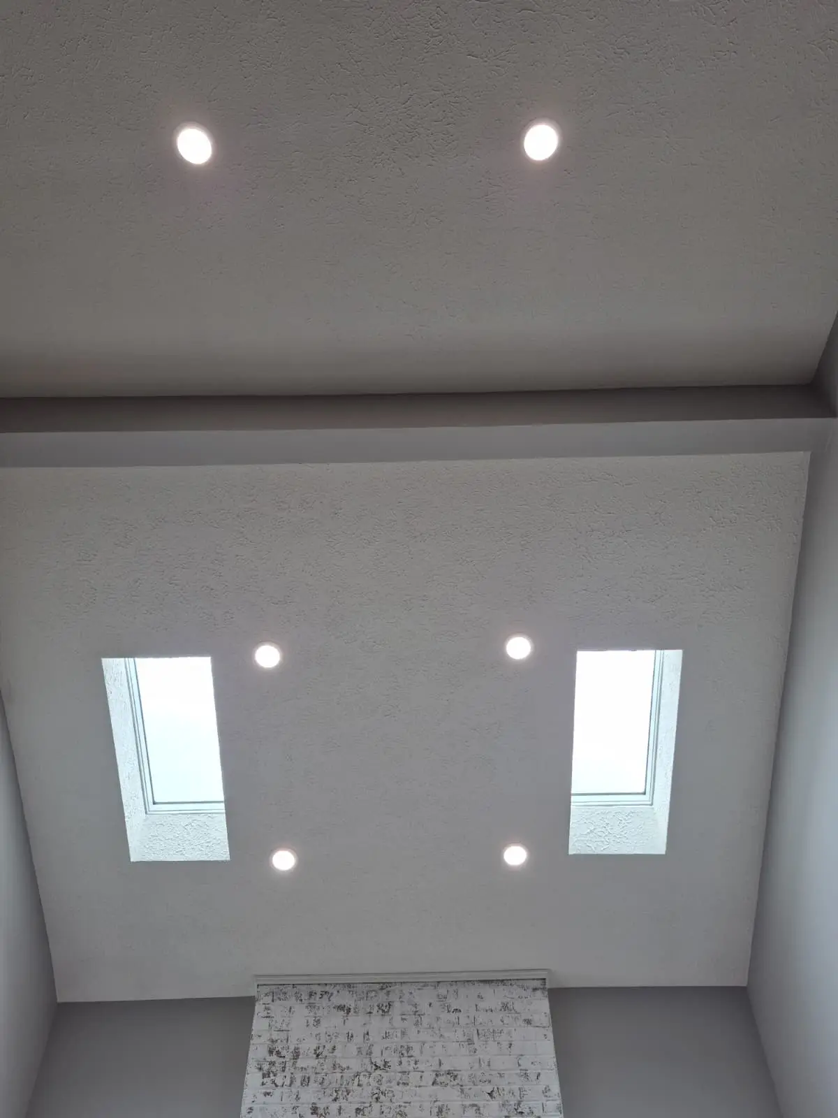 Modern ceiling recessed lighting.